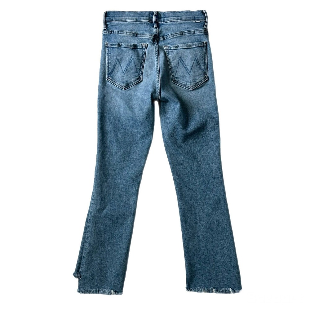 Mother The Insider Crop Step Fray Straight Jean in Monkey In The Middle Size 27 - Picture 4 of 9